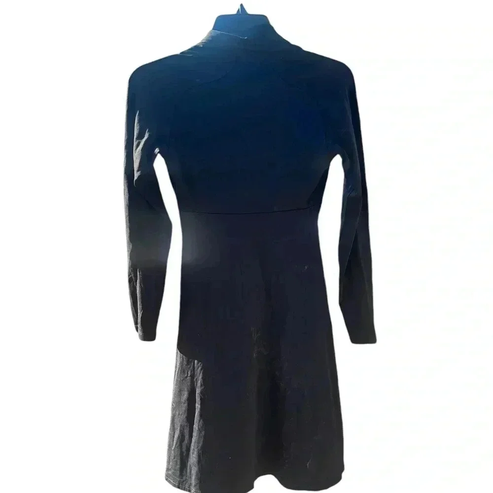 EUC Patagonia Black Eva Luna Dress size XS outdoors casual work spring - Picture 4 of 6